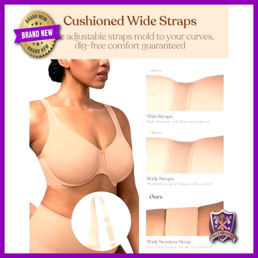 Plus Size Full Coverage Minimizer Bra Seamless Un… - image 6